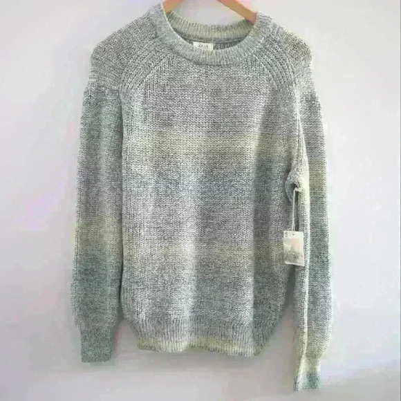 🌴2/$25🌴A.N.A | Women's Amzon Teal Combo Knitted Long Sleeved Sweater - Picture 1 of 3